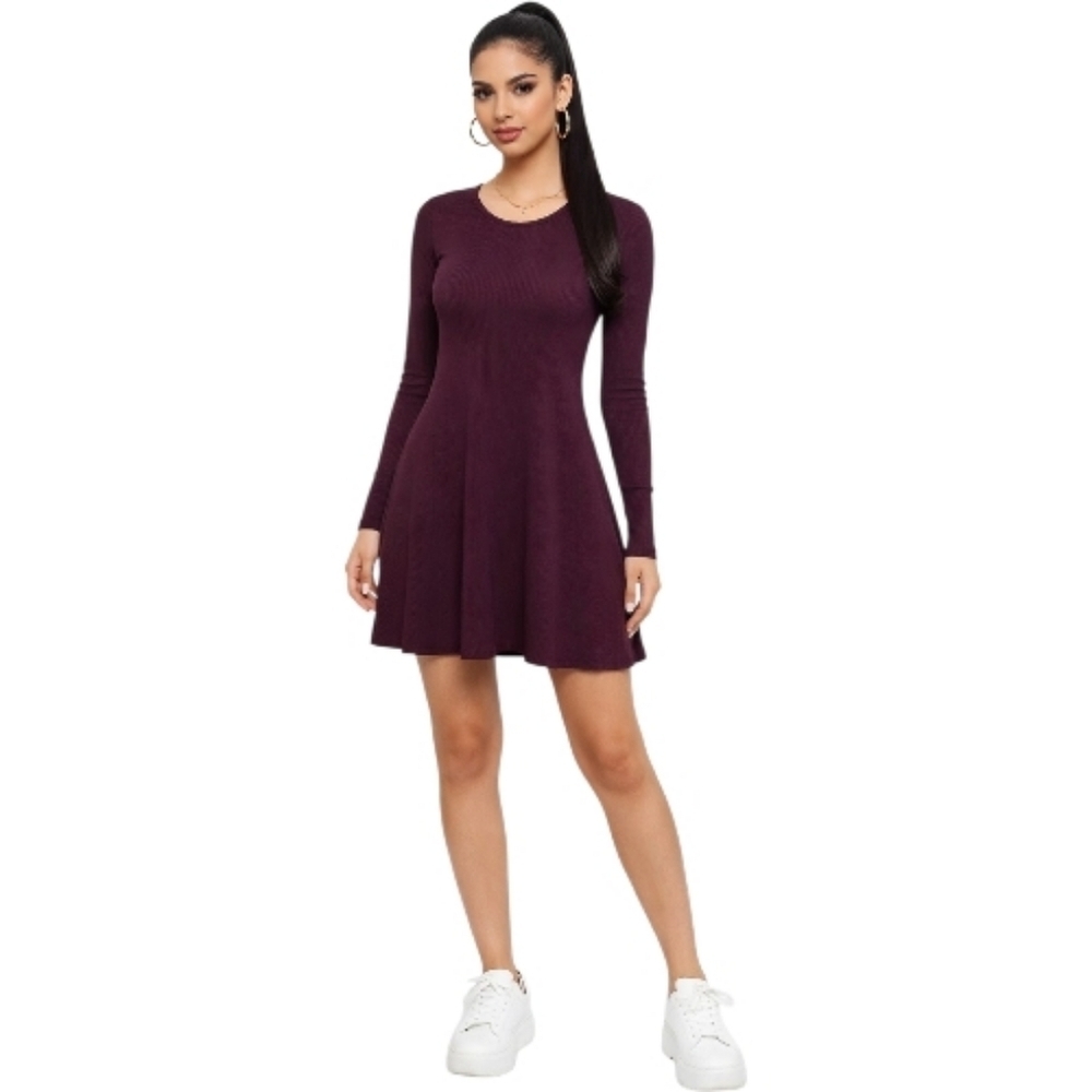 Forever 21 Long Sleeve Plum Dress. Size XS.